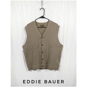 Eddie Bauer Men's Button Up Sweater Vest